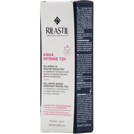 Rilastil Aqua Hydraterende Gezichts Daggel 72u met Hyaluronzuur en Ceramide 40ml