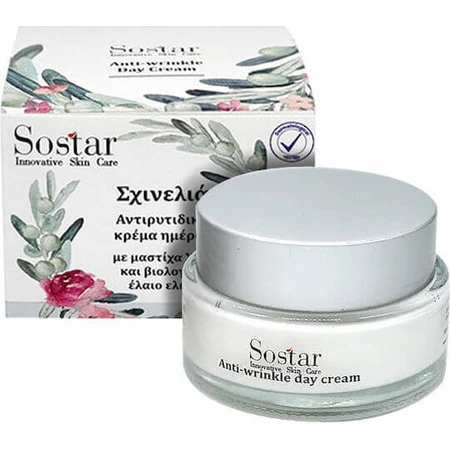 Sostar Sxinelia Anti-Ageing Gezicht Dagcrème met Chios Mastiha en Organische Olijfolie 50ml