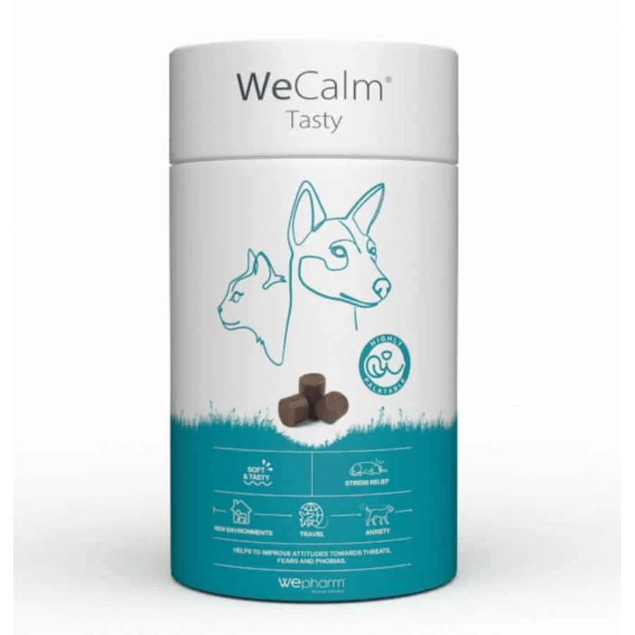 WeCalm Tasty, behandeling van stresssituaties bij honden en katten, 30 tabletten