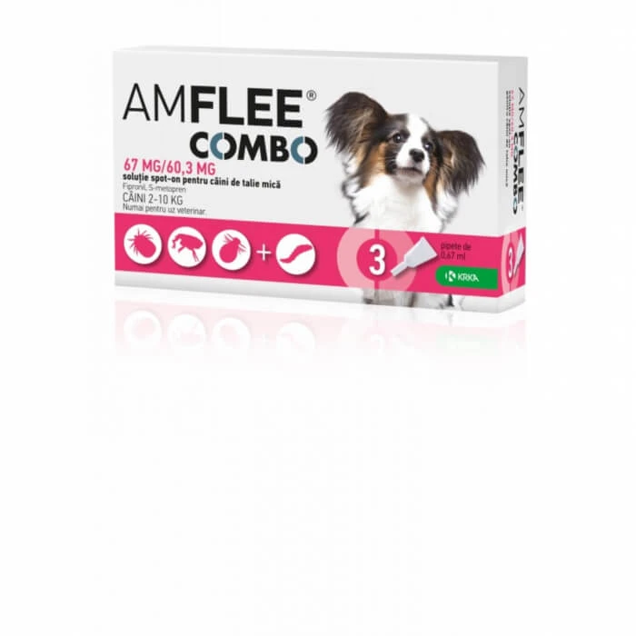 AMFLEE COMBO HONDEN Klein 67mg - S (2-10 kg) x 3 pipetten