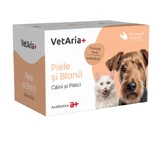 VetAria, Huid- en vachtsupplement, honden en katten, 60 capsules, draaidoorn