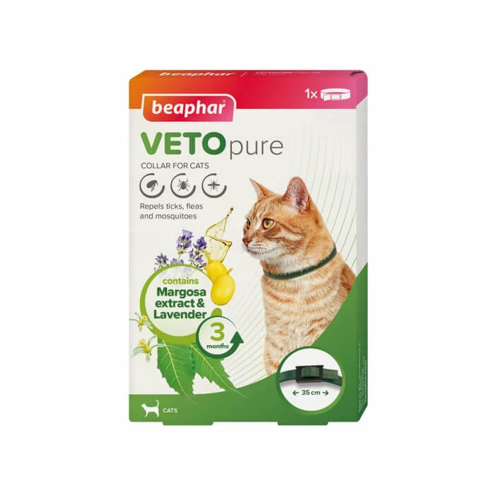 Anti parasieten halsband voor katten - VETOPURE BEAPHAR - 35cm