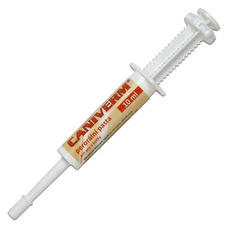 Caniverm orale pasta voor inwendige ontworming bij honden en katten x 10 ml