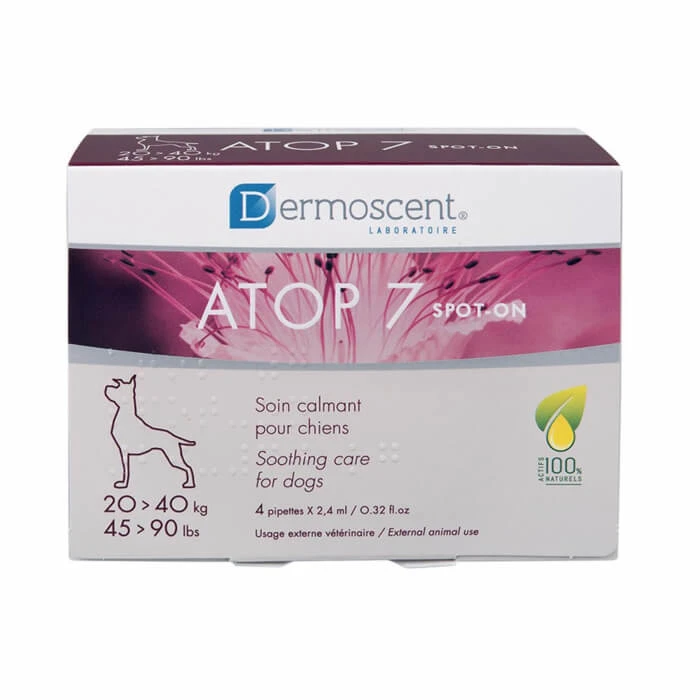 Dermoscent ATOP 7 Spot On voor honden, 20-40 kg, 4 pipetten