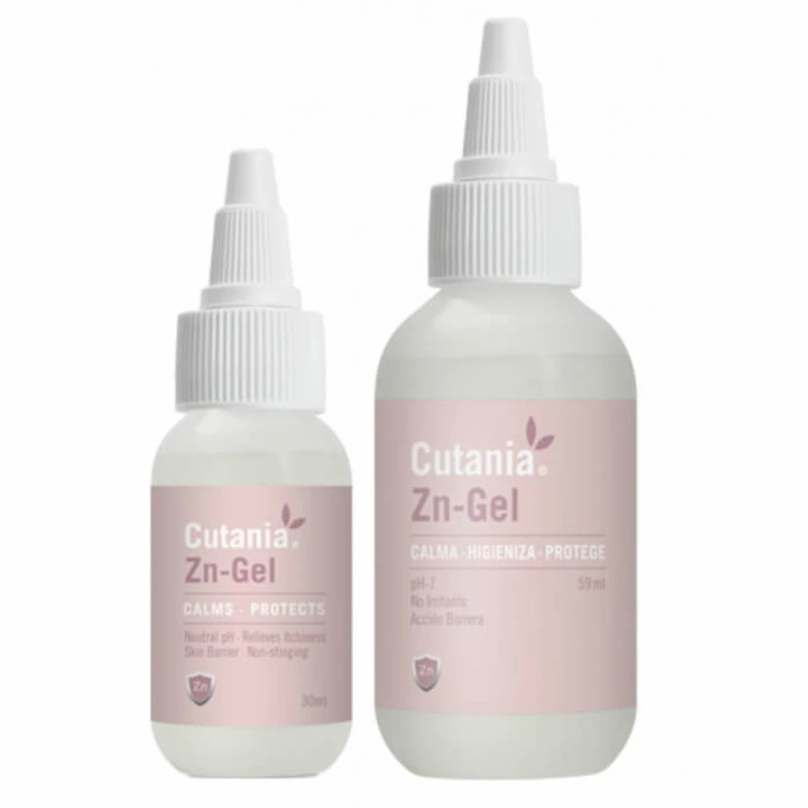 Dermatologische formule in gelvorm, met neutrale pH, verzachtende en ontsmettende werking CUTANIA Zn-Gel, VetNova, 30ml