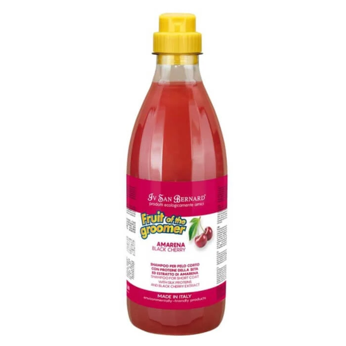 Shampoo voor korthaar Iv San Bernard Black Cherry, voor honden en katten, 1000 ml