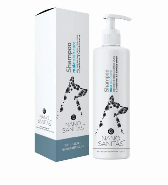 Huidverzorgingsshampoo voor reuen met nanodeeltjes van zilver - 250 ml