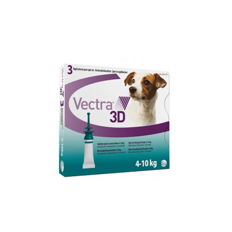 Vectra 3D spot-on oplossing voor honden 4-10kg, 1 pipet