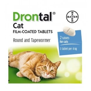 Drontal Kat, 1 tablet