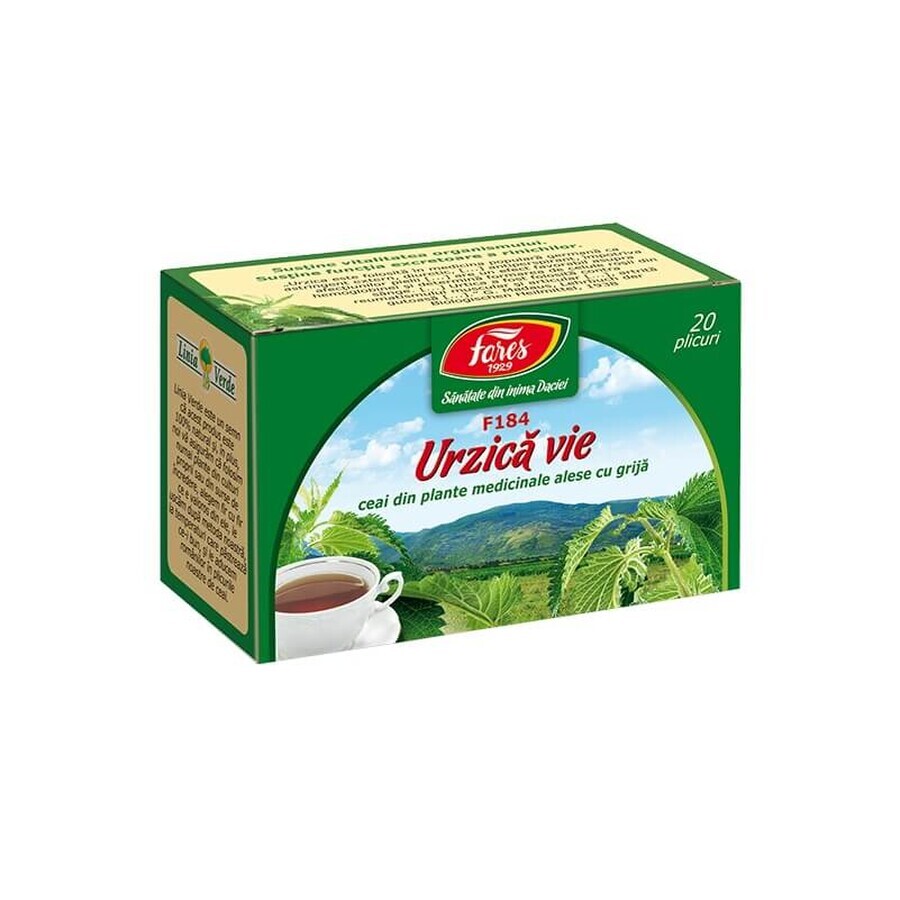 Live Nettle Tea, F184, 20 sachets, Fares