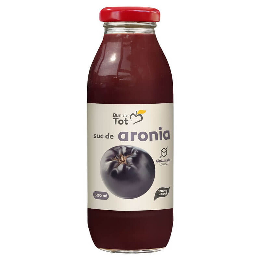 Jus d&#39;aronia sans sucre Bun de Tot, 300 ml, Plante Dacia