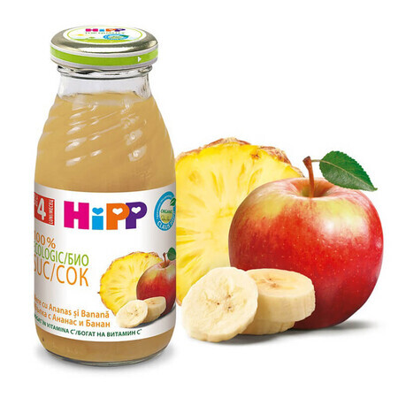 Appelsap met banaan en ananas, 200 ml, Hipp