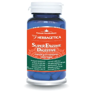 Super Enzime Digestive, 60 capsules, Herbagetica