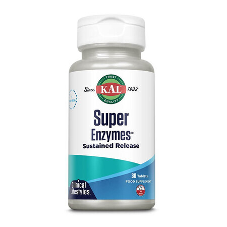 Super Enzymes, 30 Tabletten, Kal