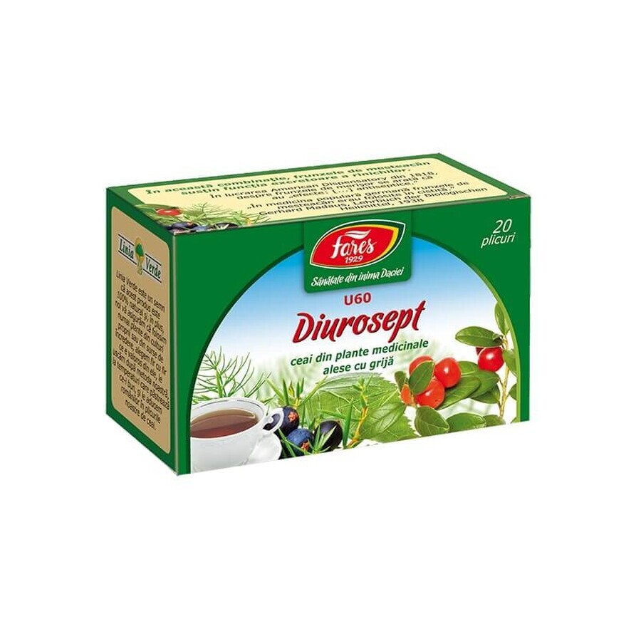 Thé Diurosept, U60, 20 sachets, Fares