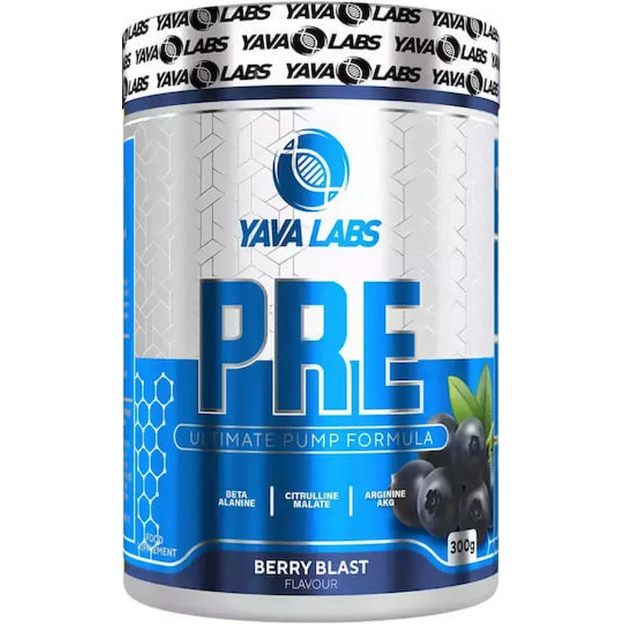 Yava Labs PRE Workout Pre Workout Ergänzung 300gr Berry Burst