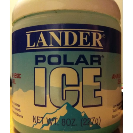 Lander Polar Ice Gel de cryothérapie pour les douleurs musculaires et articulaires 227gr