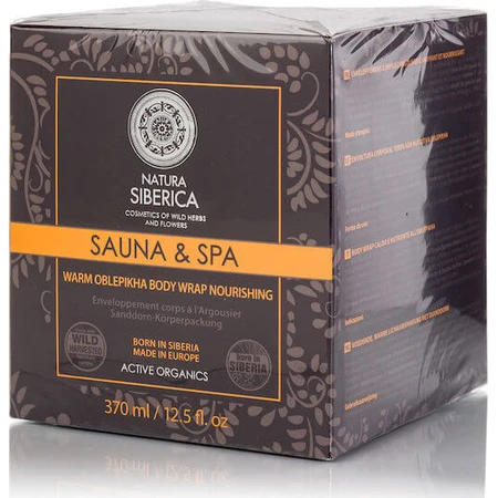 Natura Siberica Sauna & Spa Afslanken/Cellulitis Lichaamscrème Oblepikha Warme Lichaamspakking 370ml