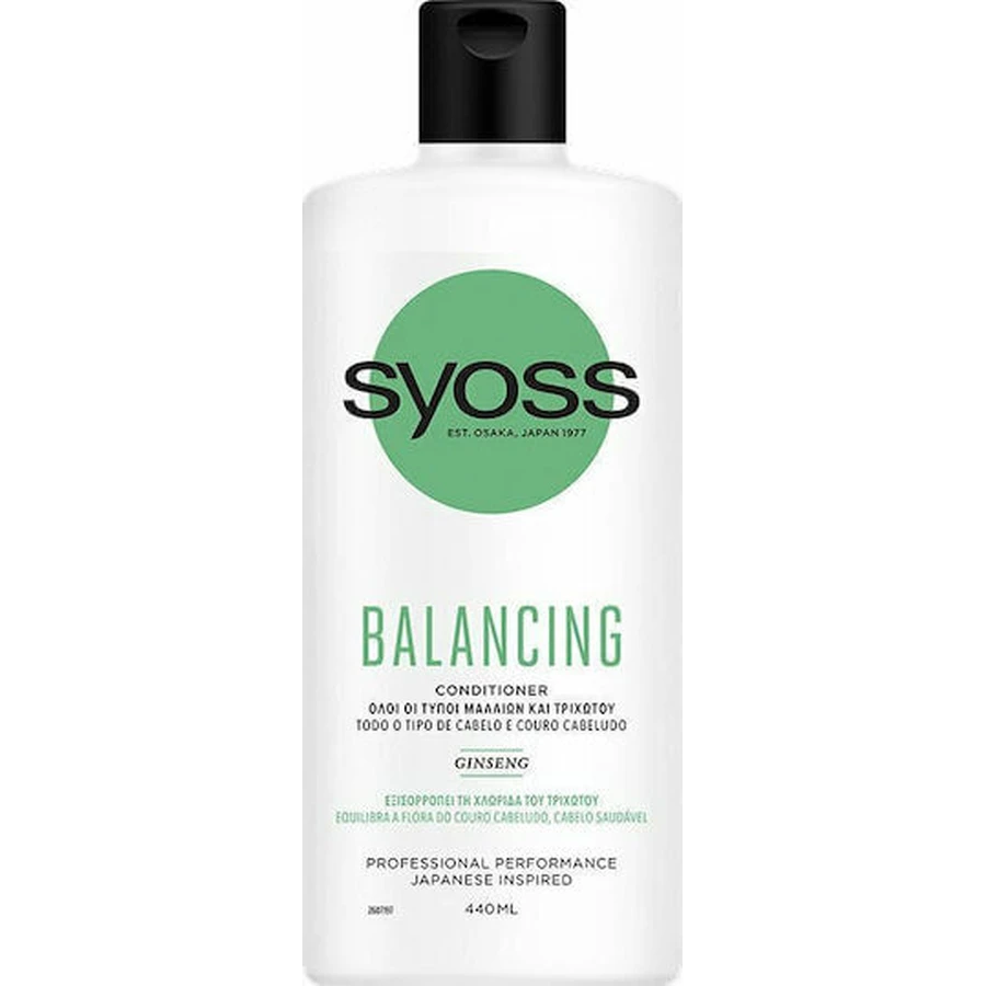 Acondicionador equilibrante Syoss para todo tipo de cabellos