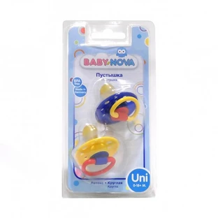Latex pacifier, 2 pieces, Baby Nova