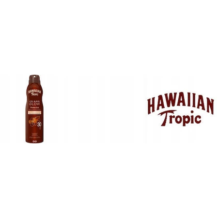 Hawaiian Tropic Island Glow Hawaiian Tropic Island Glow Waterproof Beschermende Gezichts- en Lichaamsolie met SPF30 in Spray 177ml