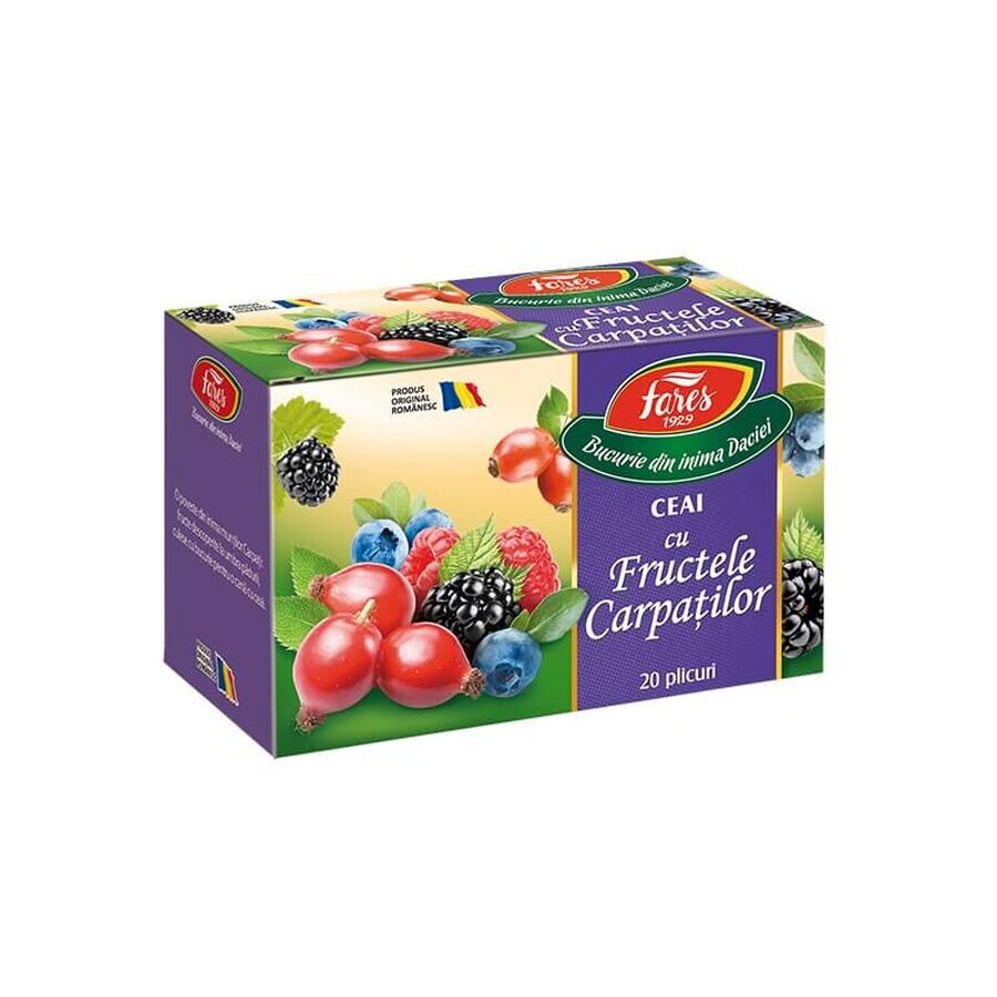 Tee Früchte der Karpaten Aromfruct, 20 Portionsbeutel, Fares