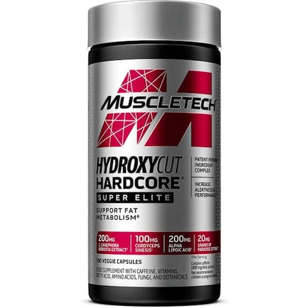 MuscleTech Hydroxycut Hardcore Super Elite 100 plantaardige capsules