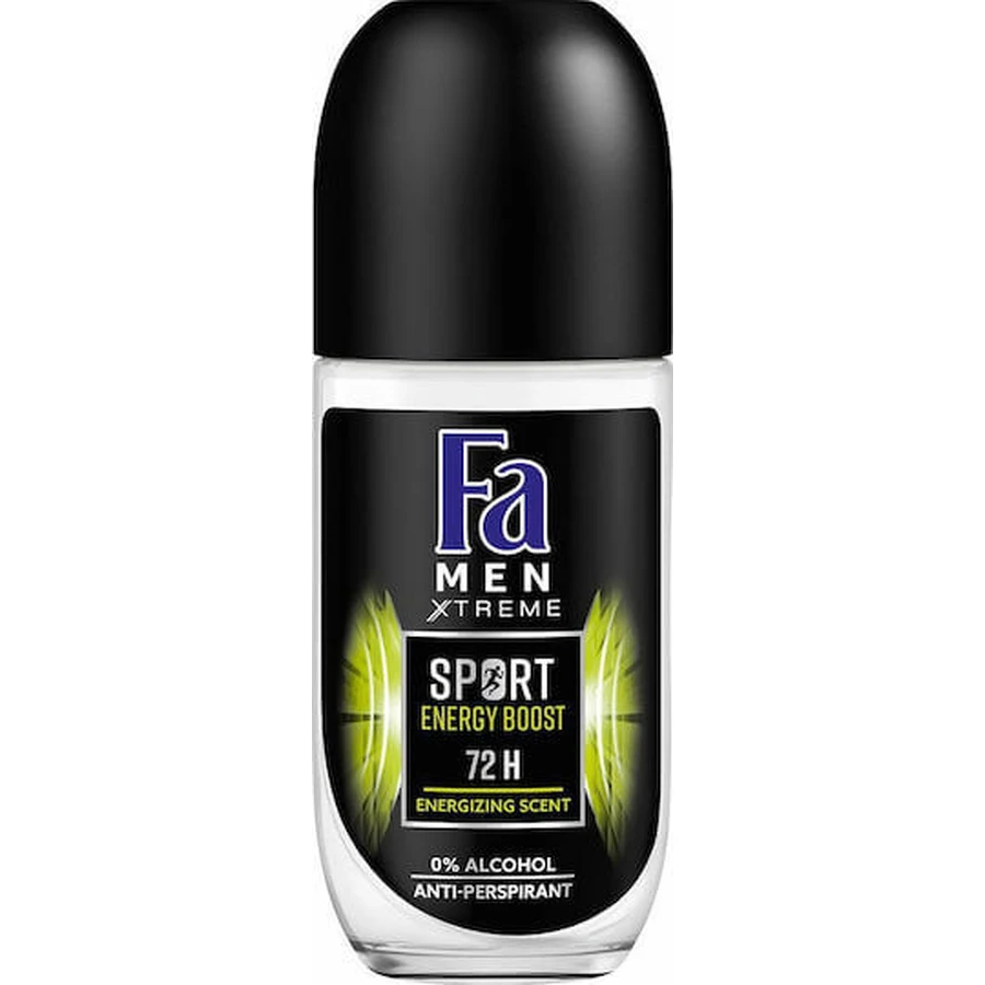 Fa Men Sport Energy Boost Déodorant 72h Roll-On 50ml