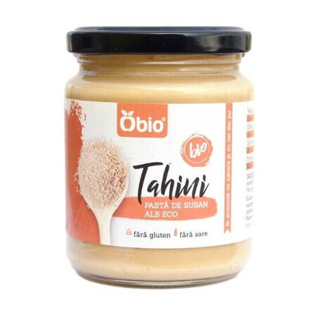 Tahini Pasta di sesamo bianco, 250 g, Obio