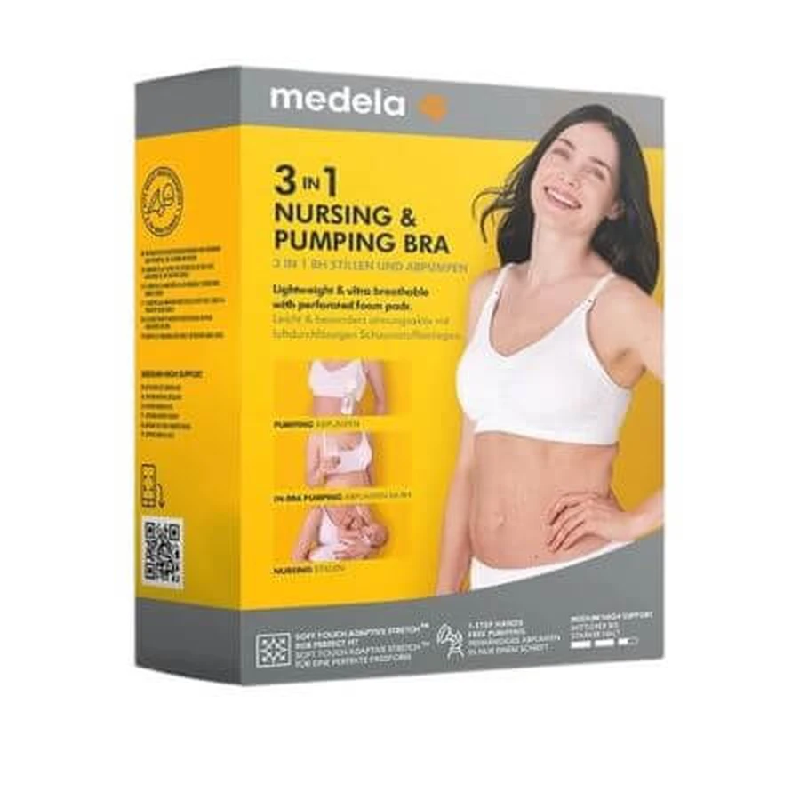 Reggiseno per allattamento 3 in 1, taglia M, Medela