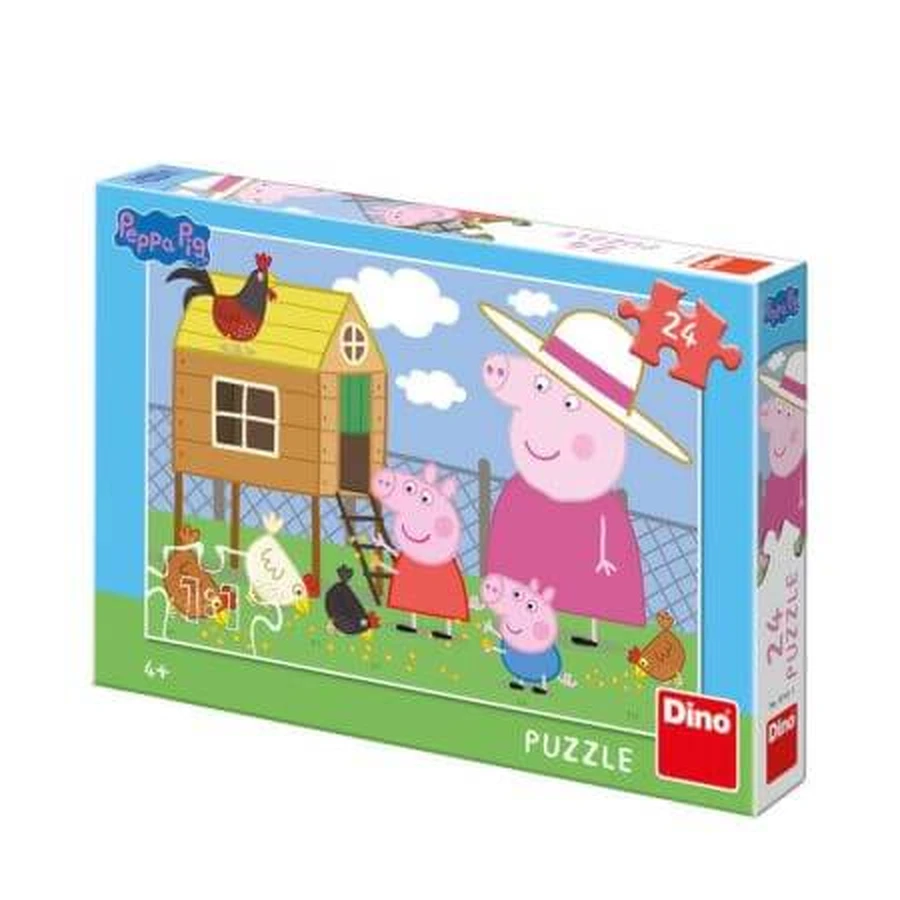 Peppa Pig en Puisorii, 4 jaar+, 24 stuks, Dino Speelgoed