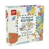 Puzzel, Vlaggen van Europa, 5 jaar+, Apli Kids
