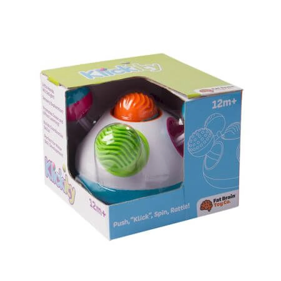 Juguete sensorial con botones, Klickity, +12 meses, Fat Brain