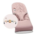 Gewatteerde stoffen schommel met speelgoedstang Bliss, Dusty Pink, 0 maanden+, BabyBjorn