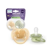 Philips Avent Ultra Soft Pacifier Philips Avent Pacifier Ultra Soft Pacifier, Squirrel/Baby, 6-18 months, SCF091/46, 2 pieces, Philips