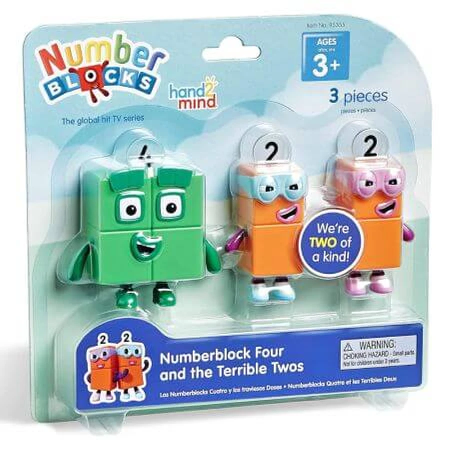 Numberblocks, Cztery i straszne dwójki, 3 lata+, Hand2Mind: ceny i cechy