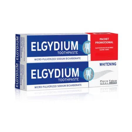 Whitening Tandpasta 2x100 ml, Elgydium