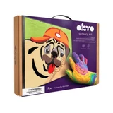 Set de arcilla para pintar, 29 x 29 cm, Perro carlino, 5 años+, Okto