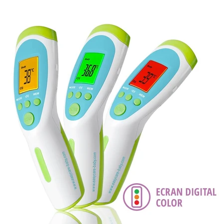 Multifunctional Non Contact Infrared Thermometer, 6 Functions, Blue, Easycare