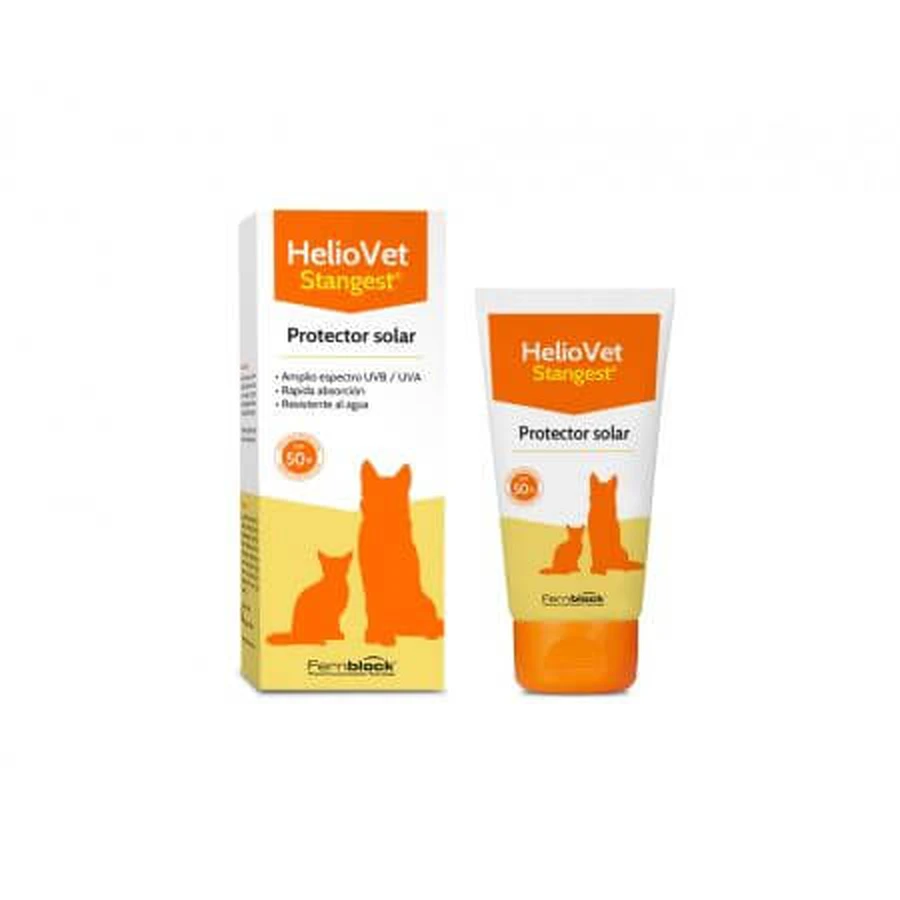 HelioVet SPF50+ Sonnenschutzcreme für Hunde und Katzen, 50 ml, Stangest