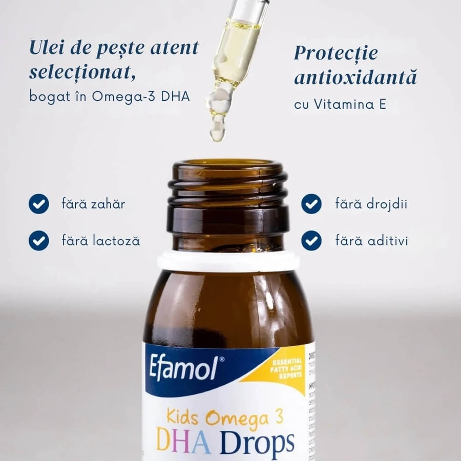 Druppels met Omega 3 DHA voor kinderen, 60 ml, Efamol
