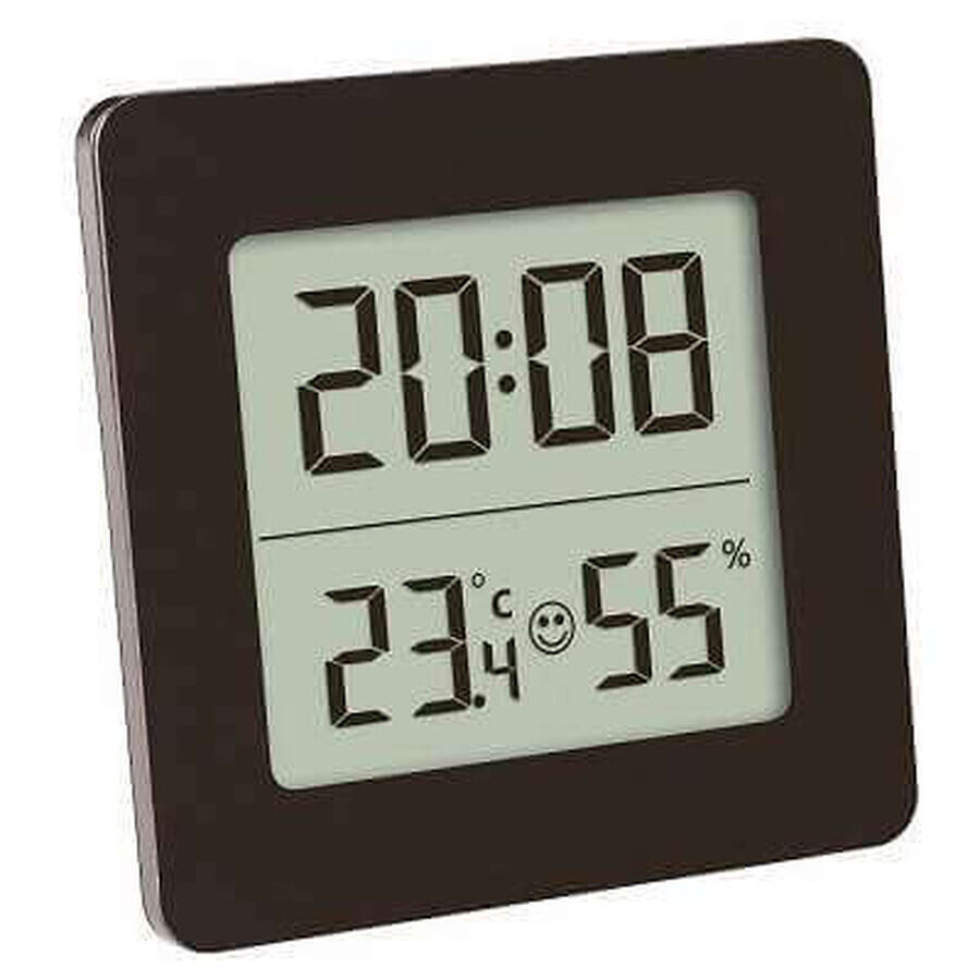 Digitale thermometer en hygrometer met klok en alarm, 30.5038.01, TFA