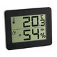 Extra platte digitale kamerthermometer en hygrometer, grijs, TFA