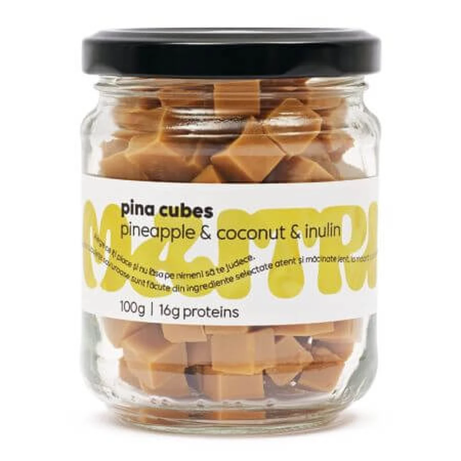 Blokjes ananas en kokosnoot fudge Pina Cubes, 100 g