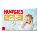 Extra Care Sensitive Feuchttücher, 3 x 48 Stück, Huggies