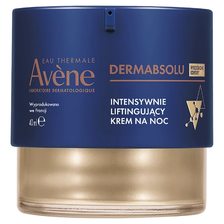 Zestaw Avene Dermabsolu Zaawansowana pielęgnacja ujędrniająca, liftingujący krem na noc, 40 ml + krem wypełniający kontur oka, 15 ml + serum przywracające kontur twarzy, 30 ml: ceny i cechy