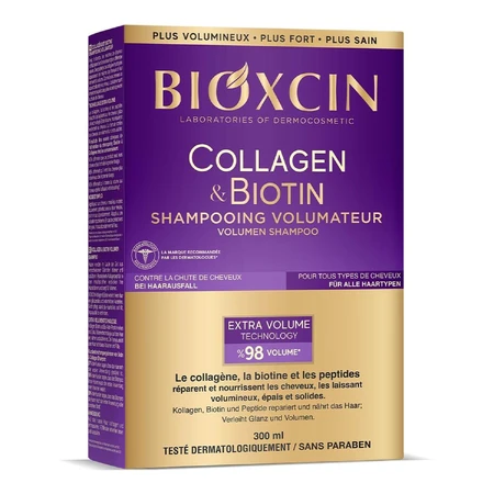 Bioxcin Collagen & Biotin, shampooing volumateur, 300 ml