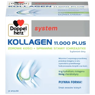 Doppelherz System Kollagen 11000 Plus, ampullen, 30 × 25 ml