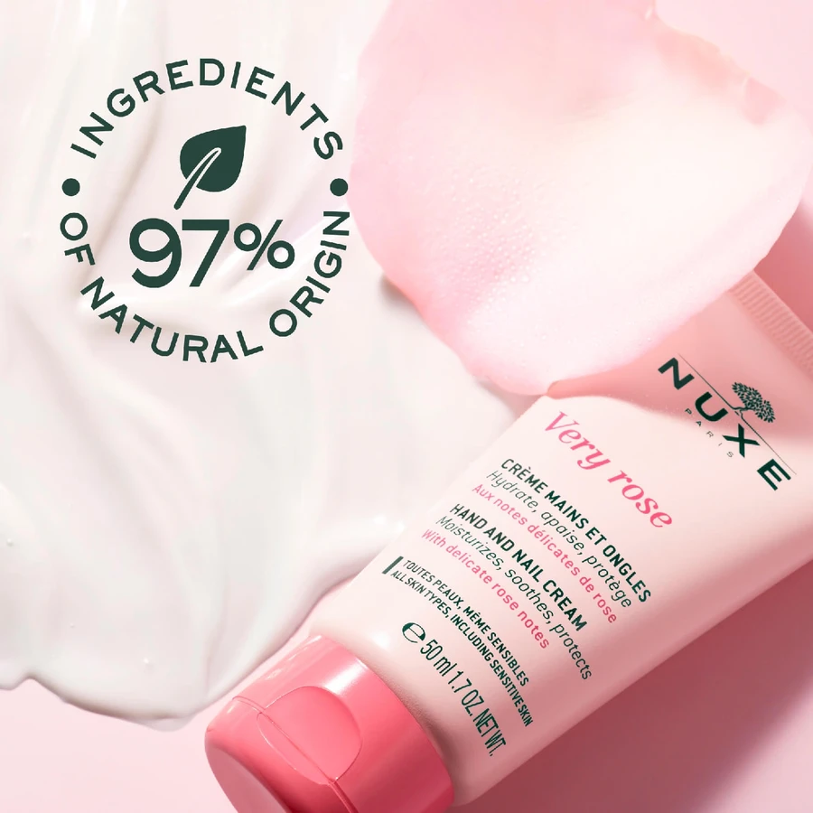 Nuxe Very Rose, crema de manos, 50 ml
