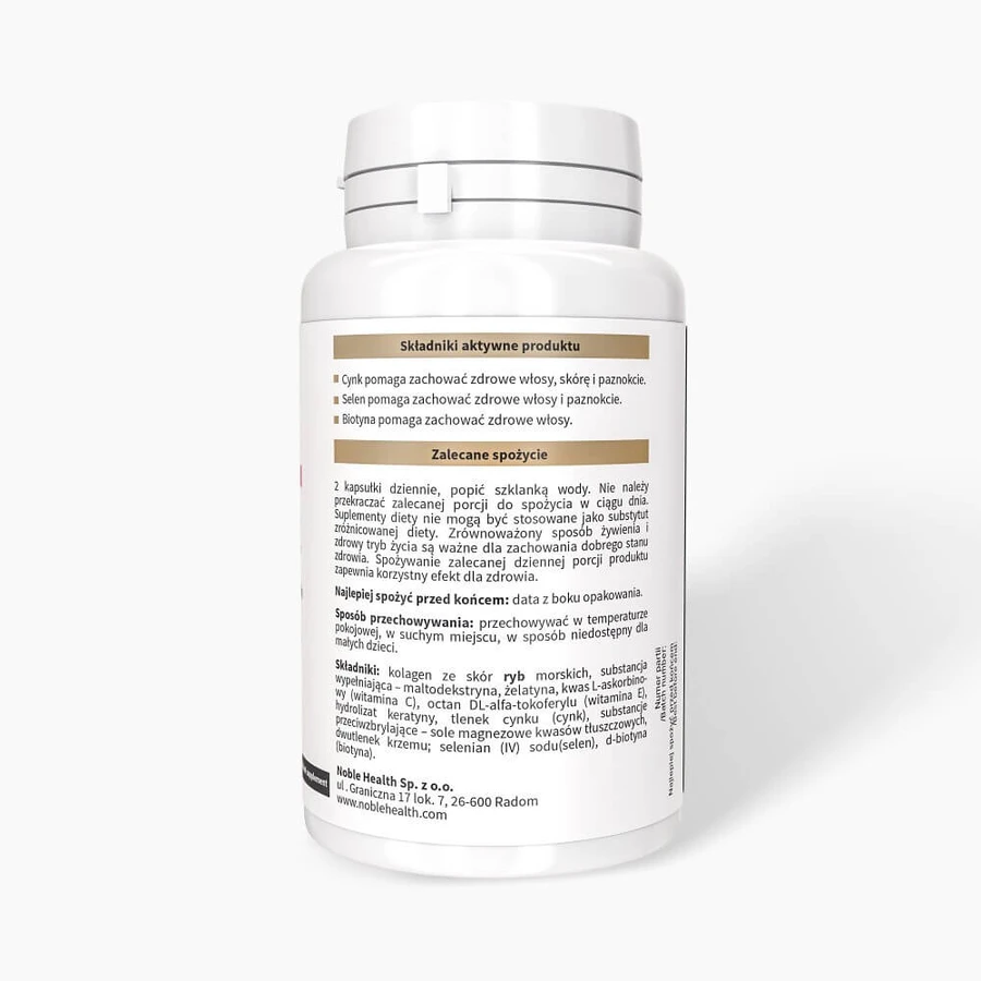 Noble Health Viscollageen + Keratine, 60 capsules
